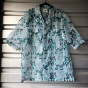 Women’s Zara See Through Button Down Top